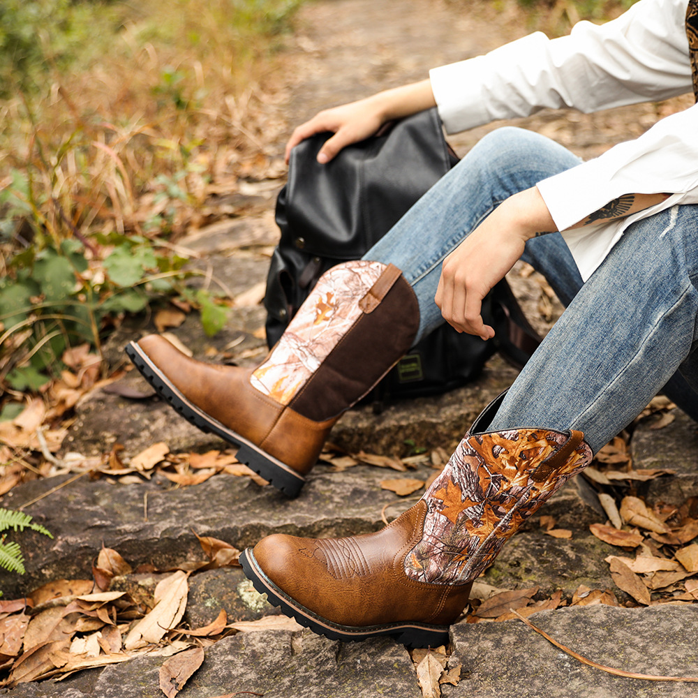Big Tree elements Western cowboy boots for men_voghion.com