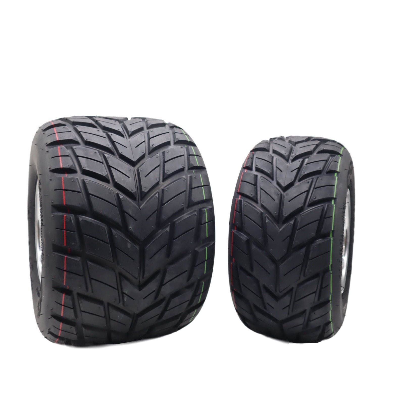 卡丁车10x4.50-5/11x7.10-5雨胎正新真空胎法兰铝合金轮毂