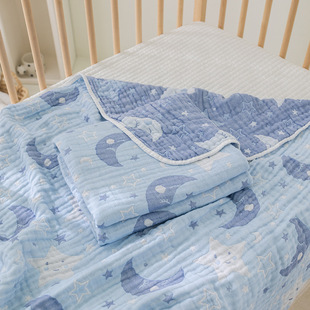 Children's Baby Nap Blanket Class a Six-Layer Bamboo Cotton Gauze Soft Towel Quilt Baby Cartoon Cute Little Quilt