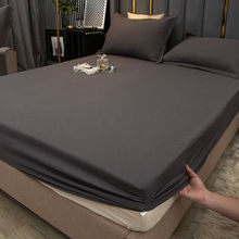 床罩水洗棉色床笠單件床套防塵套床單保護罩厚墊包防滑廠家直銷