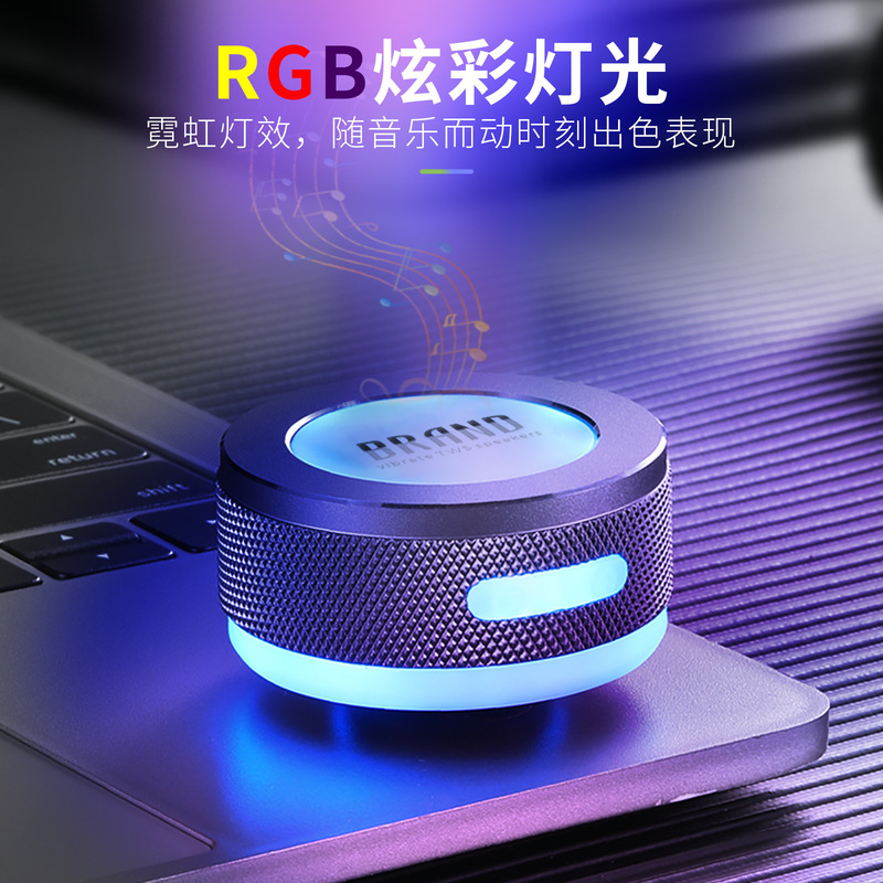 骨伝導 Bluetooth スピーカー ワイヤレス ミニ サブウーファー スピーカー ポータブル 磁気金属小型鋼砲ボリューム小型|undefined