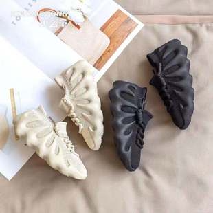 Boys' Shoes Summer Thin 2021 New Children's Coconut Shoes Breathable Mesh Noodles Trendy Black Sneakers