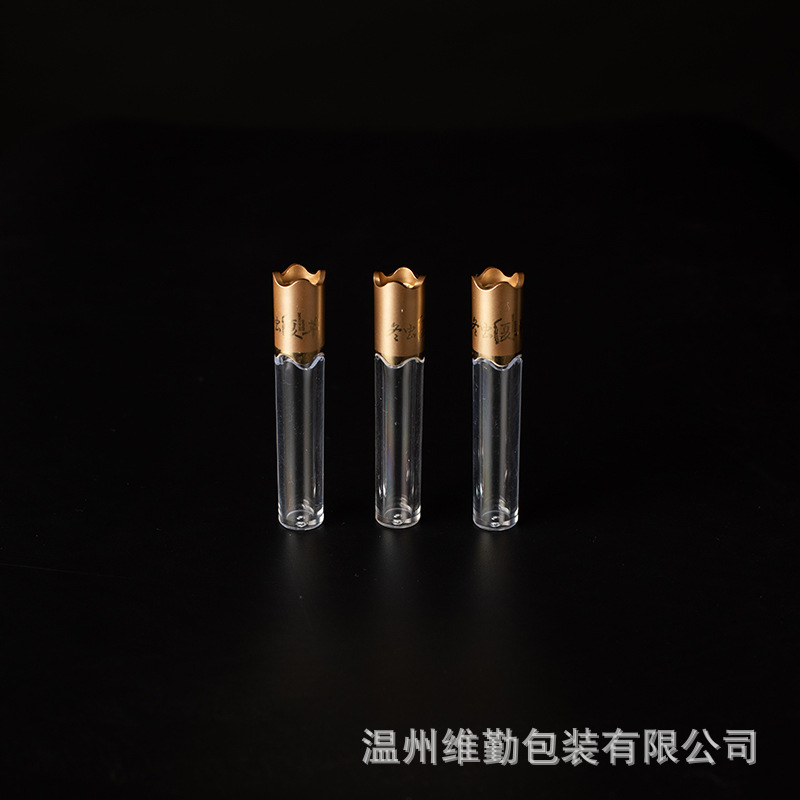 爆款现货批发PS亚克力注塑管子冬虫夏草山参粉通用包装喷漆盖圆瓶
