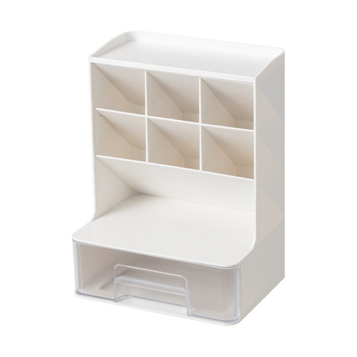 Slant Insert Pen Holder Desk Organizer Office Stationery Supplies Mess Bookshelf Shelf Student Dorm Room Storage Rack