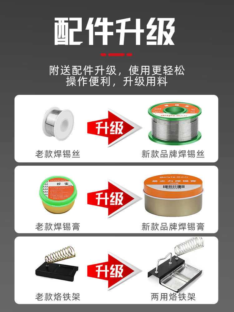 ♔电烙铁家用小型维修焊接专业套装学生用焊锡枪电洛铁铭铁