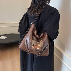 复古大容量托特包包女2025新款时尚单肩包多用双肩包时尚通勤背包