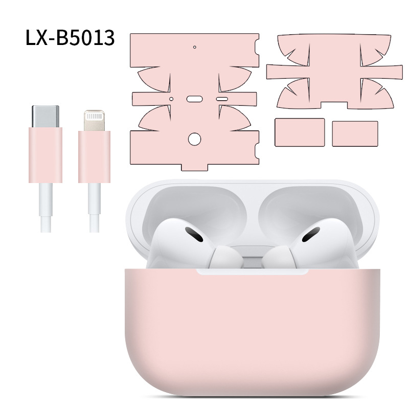 Adecuado para pegatinas de AirPods Pro2/Pro3, textura mate, película para auriculares Apple, película protectora de cobertura total