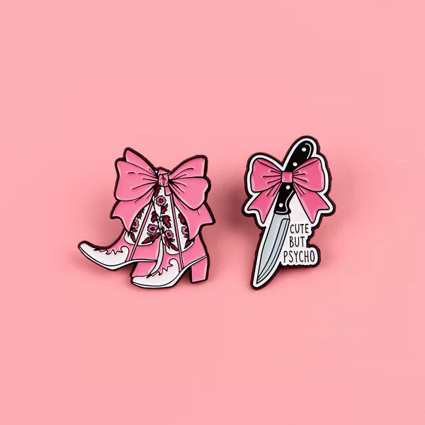 Cowboy Boots, Bow Brooches, Pins, Clothing and Bag Accessories, Alloy Badges, Cross-Border Foreign Trade Wholesale Brooches