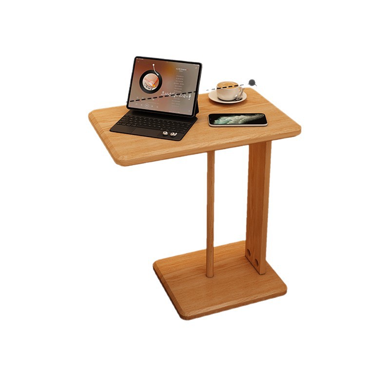 Mesita de noche de madera maciza, estante de cabecera de dormitorio simple y moderno, hogar simple, apartamento pequeño, mesa de cama de alta gama