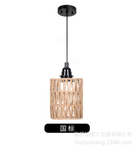 Lámpara de lámpara de cuerda de papel tejida a mano nueva casa china restaurante Hotpot tienda café decoración de lámparas creativas