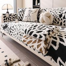 今年新款舒棉绒沙发垫冬季保暖防滑坐垫子北欧风格加厚毛绒沙发套