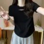 镂空学生夏季修身t恤