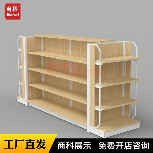 广州天猫店711社区超市美宜佳便利店双面中岛货架厂家批发