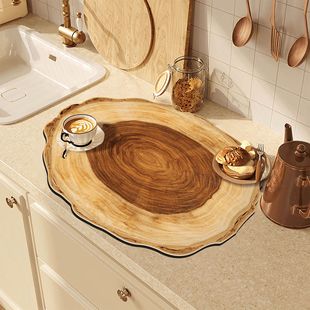 Cross-border Kitchen Special Countertop Mat Drain Mat Sink Desktop Absorbent Mat Coffee Bar Heat Insulation Mat