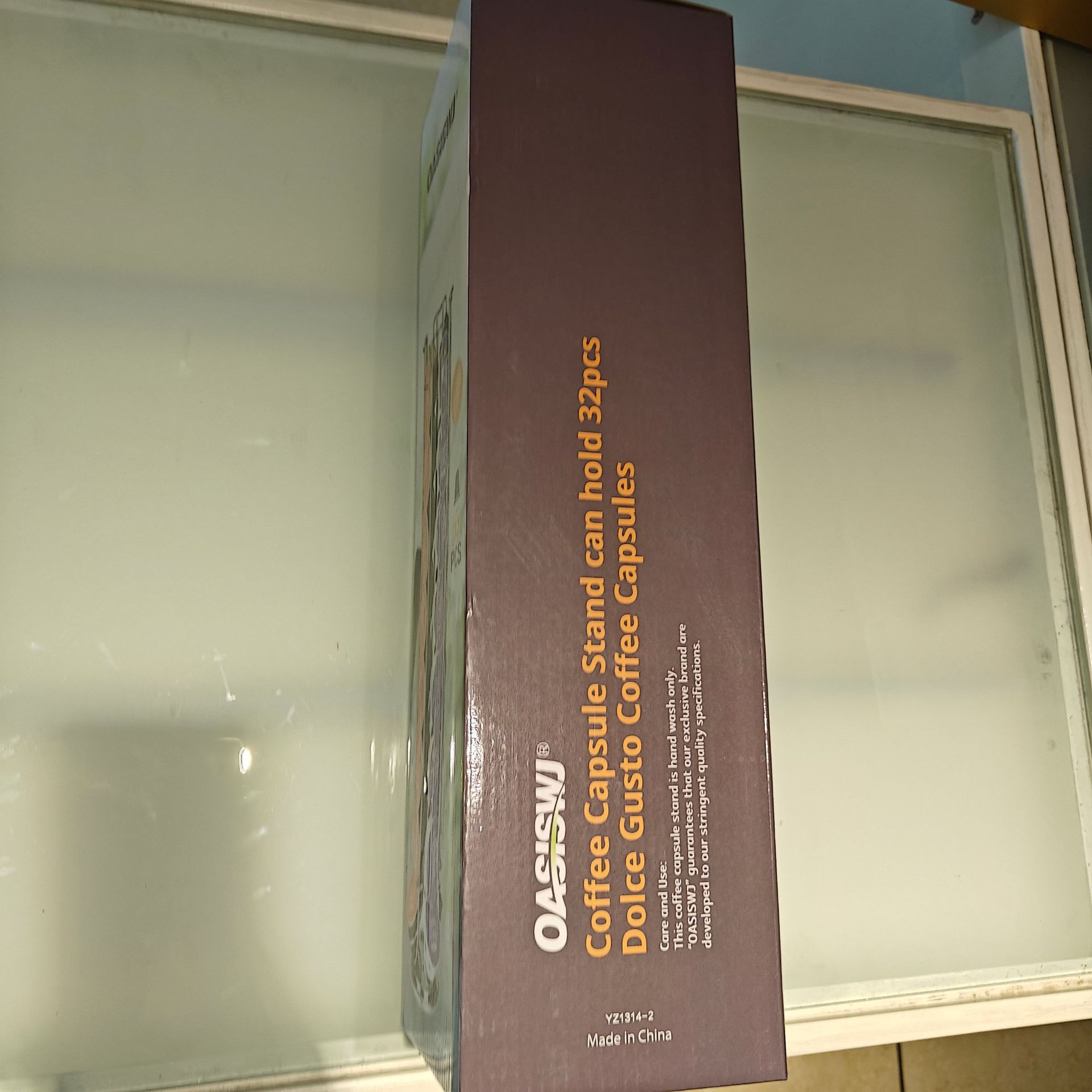 Rack de almacenamiento de cápsulas de café OASISWJ para 32 cápsulas Dolce gusto Rack de almacenamiento giratorio de hierro forjado