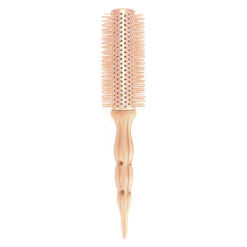 現品のヘアサロンのケヤキの丸みを帯びた巻き櫛|undefined