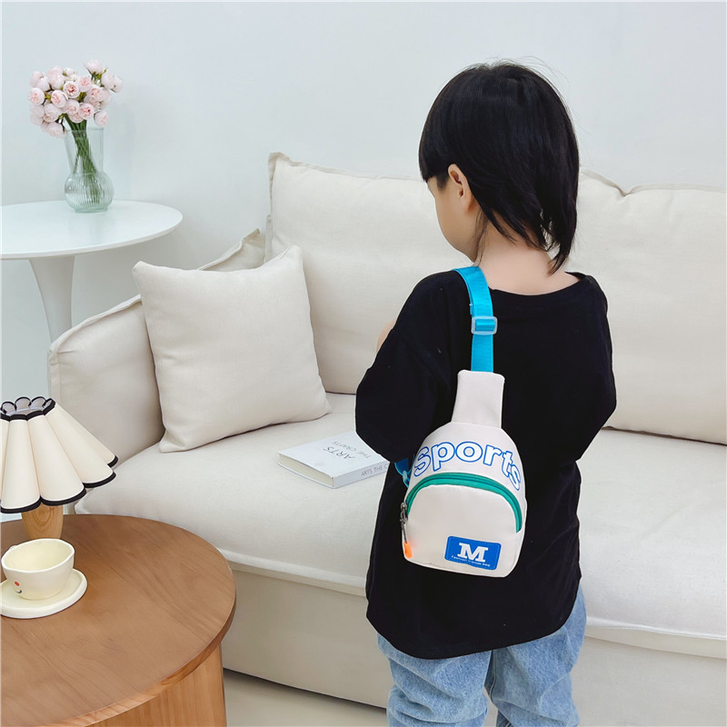 Moda estilo coreano bolso de los niños bolsa de mensajero de los muchachos hip hop pequeña bolsa de moda guapo estilo coreano bolso de la cintura del pecho del bebé