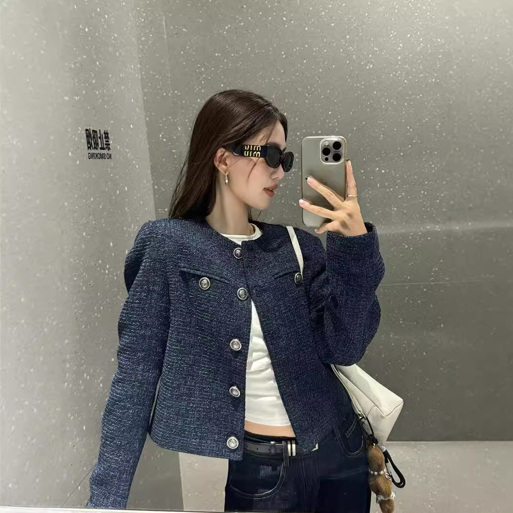 Blue autumn jacket