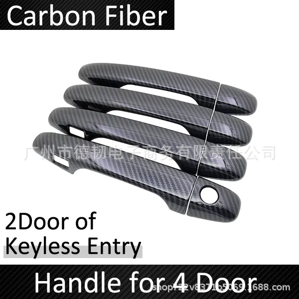 Suitable for 10-17 Toyota Wish Ae20 Chrome Handle Cover Wish 20 Door Handle Sticker Decoration