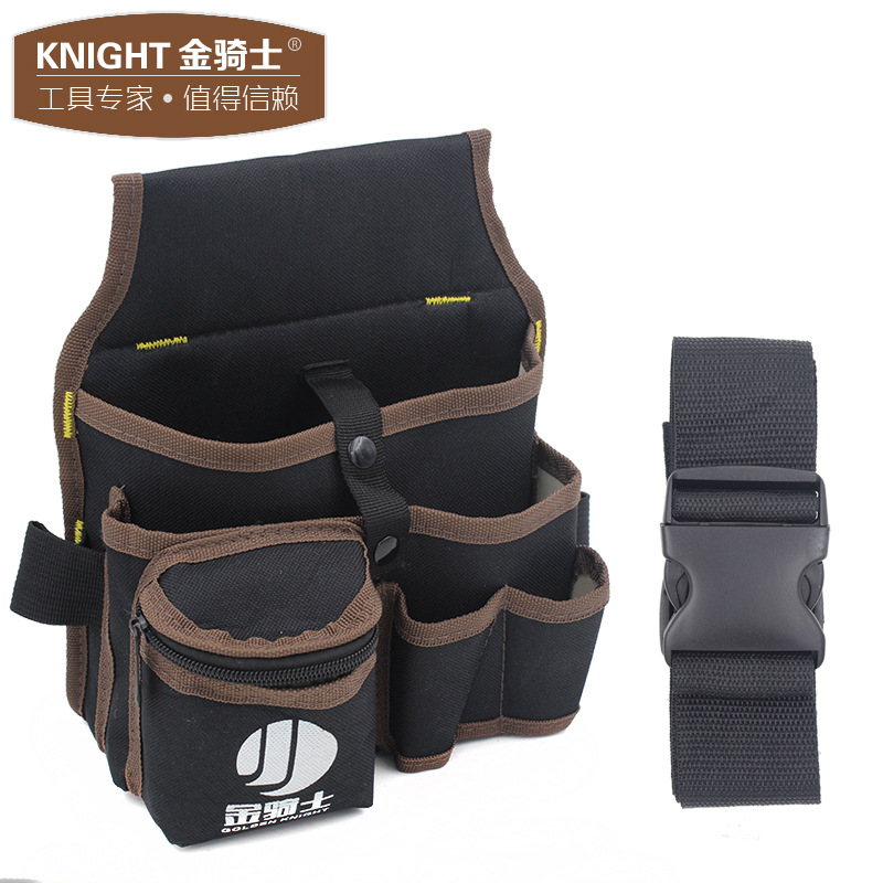 황금 기사 도구 허리 가방 캔버스 두꺼운 대형 도구 가방 다기능 스몰 사이즈 교수형 가방 저장 전기 도구 특수 올림픽