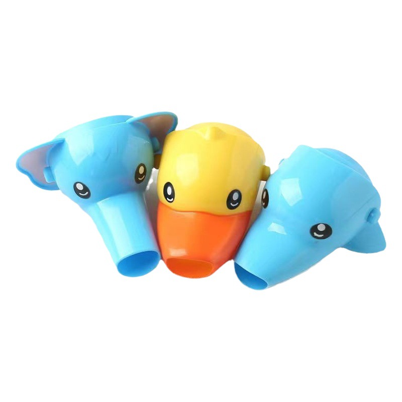 Faucet extender children's hand washing artifact baby cartoon silicone extension switch splash-proof Universal Guide sink