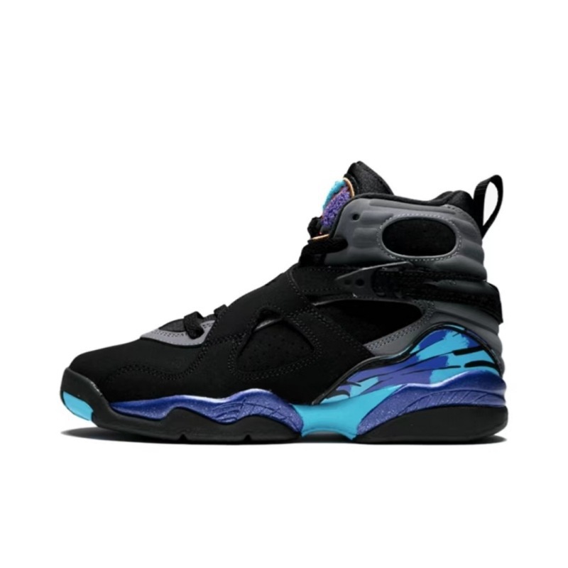 Putian zapatos AJ8 playoffs high-end Joe8 todas las estrellas negras y rojas parejas deportivas casuales zapatos de baloncesto masculino y femenino transfronterizos