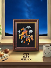 马年非遗螺钿烧箔金箔画手工diy材料包全套新年国潮活动暖场文创