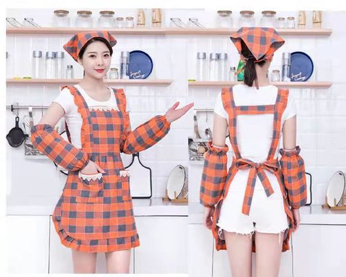 Fashionable princess apron for women's home kitchen breathable and wear-resistant cooking apron Korean version Internet celebrity new work clothes