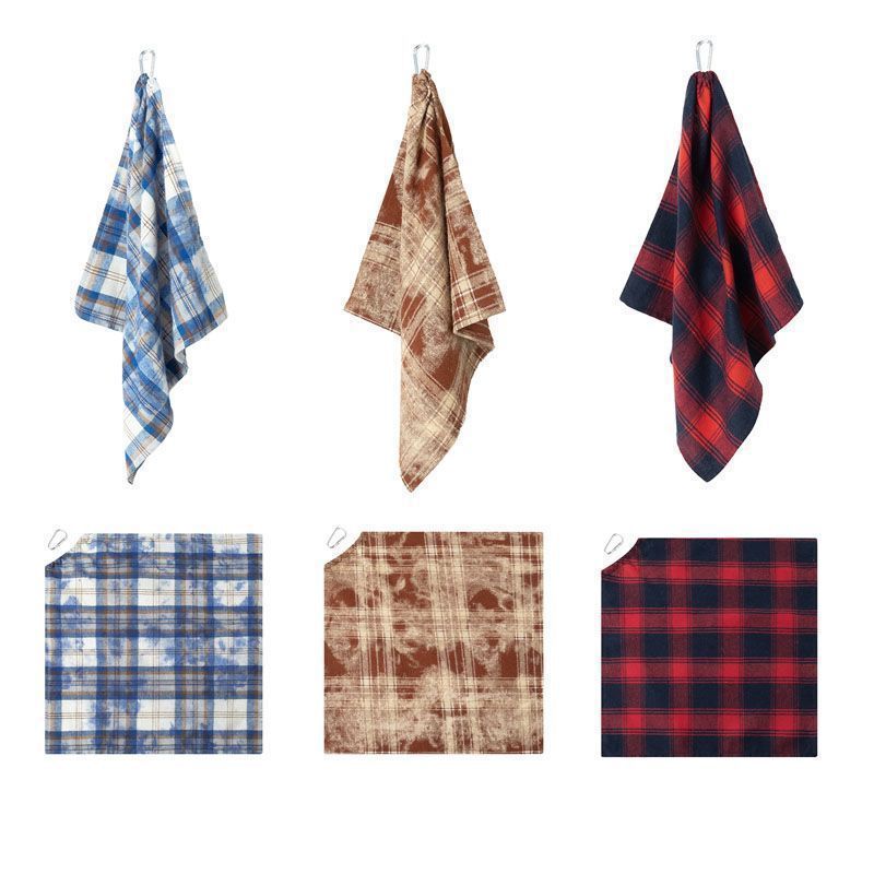 Dopamine American Retro Waist Accessory Small Square Scarf Hip-Hop Trendy Plaid Scarf Waist Decoration