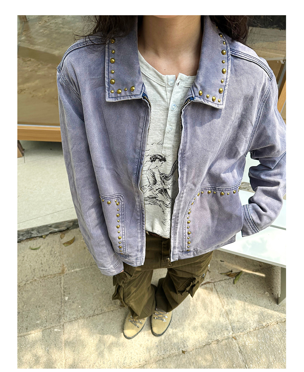 MADEEXTREME Rivet Washed Barn Jacket