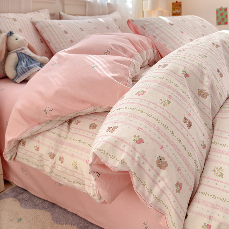 Funda de edredón de algodón de una sola pieza 2024 nueva sábana de algodón cubierta de edredón individual 150x200x230 sábana