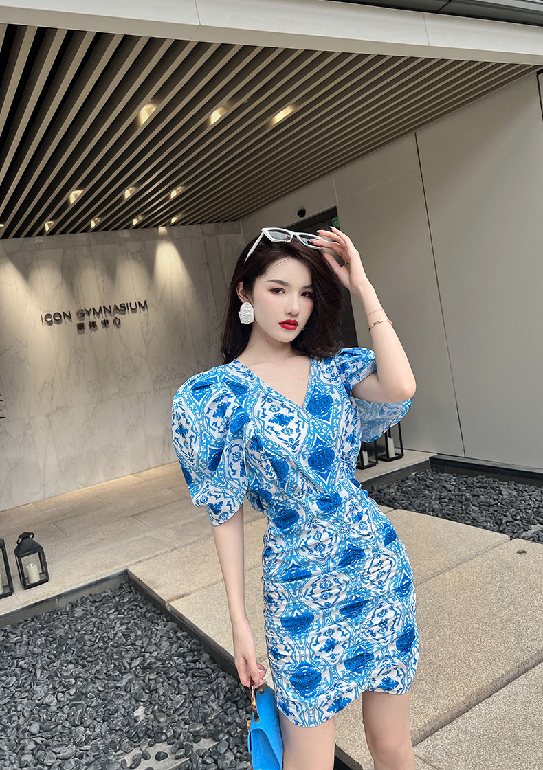 C9983 950K VÁY ĐẦM LIỀN THÂN NỮ CHOTDNG TAY PHỒNG MÙA HÈ HỌA TIẾT HOA THỜI TRANG NỮ G03 SẢN PHẨM MỚI