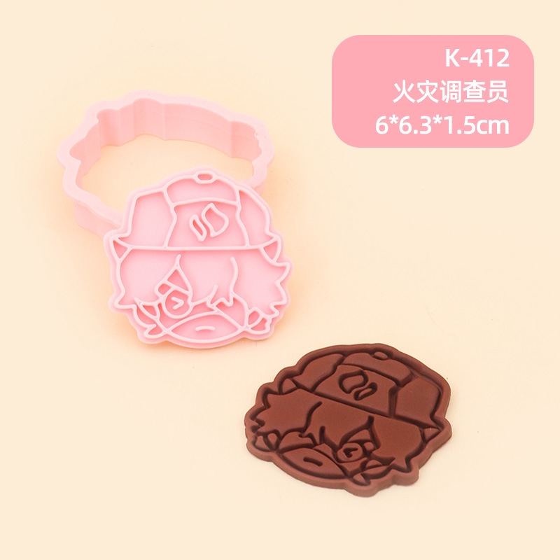 Juego de Moldes para Galletas 3D Personajes de Anime de Plástico para Repostería image 67