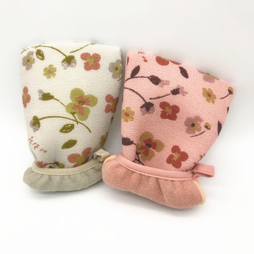 Arirang Hibiscus flower double-sided bath towel, bath gloves, mud rub, men's and women's bath towel, bath towel H053