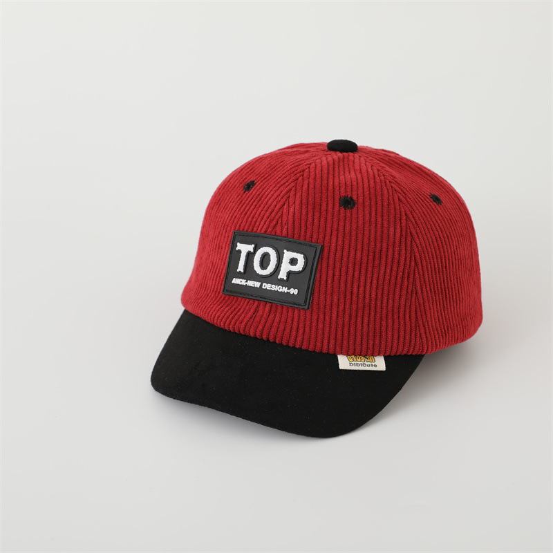 Sombreros de bebé de invierno y otoño de terciopelo de moda coreana para niños y niñas al aire libre caliente y grueso sombrero de pato universal