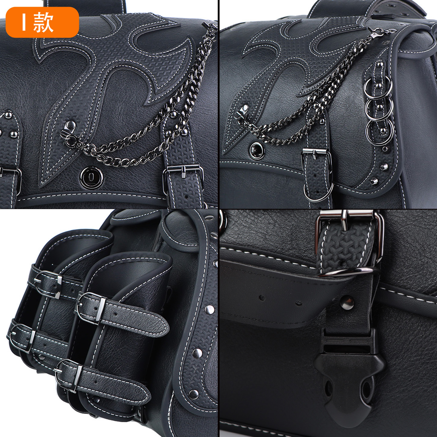 Hot-Selling Foreign Trade European and American Punk Style Motorcycle Bag Harley Motorcycle Outdoor Riding Side Bag Modification Equipment