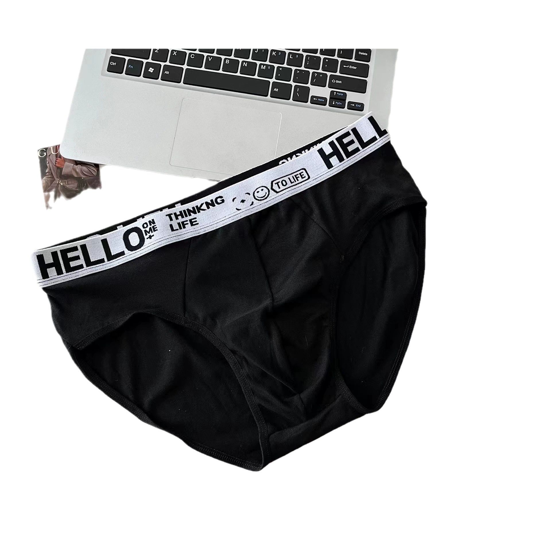 Трендовые комфортные брюки, дышащие нижнее белье, средний посад