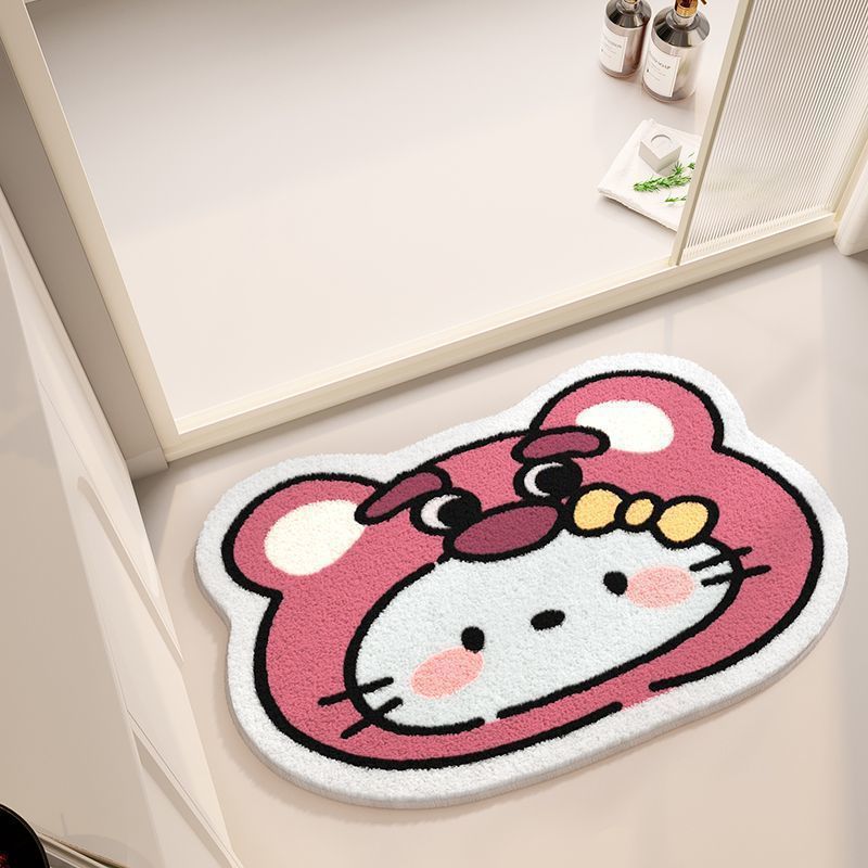 hellokitty凯蒂猫浴室地垫可爱卡通少女卧室装饰地垫隔凉脚垫代发|undefined