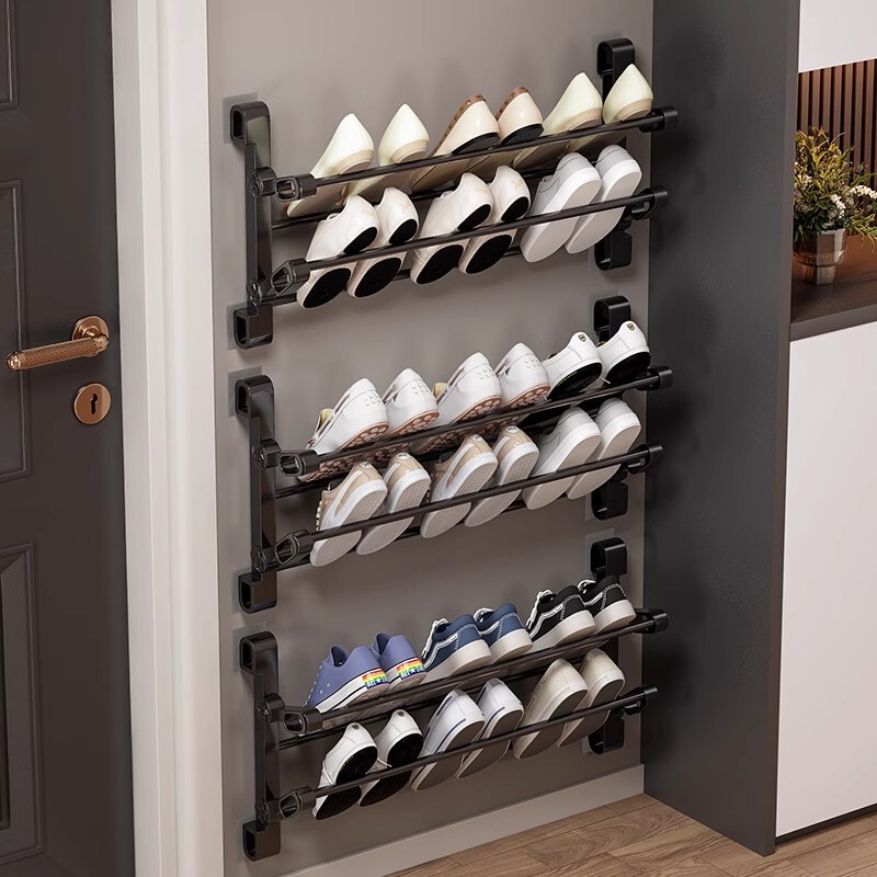 Folding Shoe Rack for Home Entrance New 2024 Hot Style Storage Artifact Space-Saving Multi-Layer Punch-Free Slipper Rack Folding Shoe Rack for Home Entrance New 2024 Hot Style Storage Artifact Space-Saving Multi-Layer Punch-Free Slipper Rack