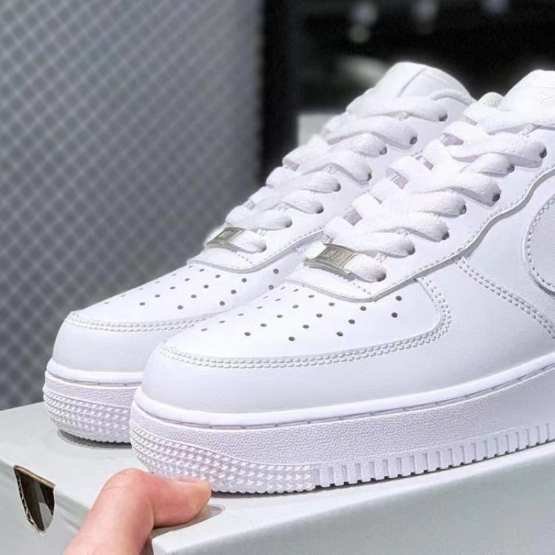 Putian Factory Direct Sales Air Force One Af1 Men's and Women's Sneakers Low-Top Deconstructed Pure White Sneakers
