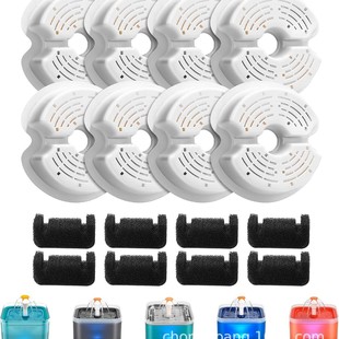 Amazon Pet Water Dispenser Filter Cartridge Cat Drinking Fountain Activated Coconut Shell Replacement Filter Cartridge Replaceable Filter Cartridge Set