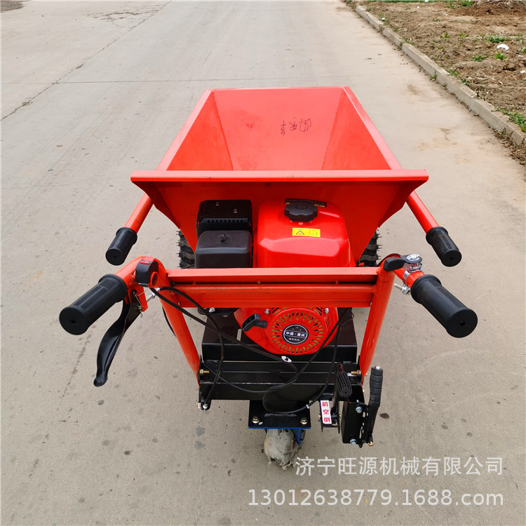 上山爬坡翻斗车 汽油手推车批发 汽油运输手推车