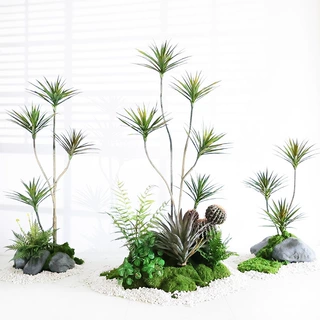 千年木仿真绿植高端轻奢大型室内客厅龙血树假花植物盆栽落地摆件