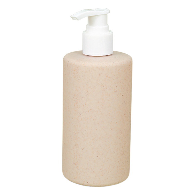 Sub-botella de prensado degradable 100mL botella de paja de trigo mano desinfectante botella de gel de ducha envases cosméticos