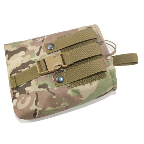 Tactical folding recycling bag, miscellaneous storage bag, Molle accessory hanging bag, outdoor sports multi-functional small waist bag