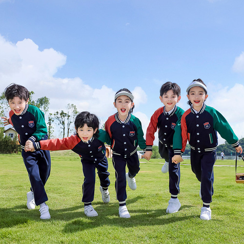幼儿园园服春秋装英伦儿童秋季运动会开幕式班服三件套小学生校服