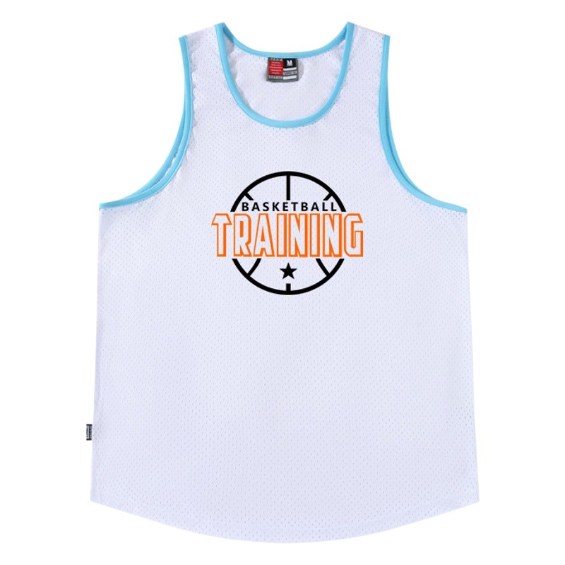 American Style Mesh Sports Fitness Narrow Shoulder Vest Men's Loose Breathable Sleeveless Running Casual Summer T-shirt Base Shirt