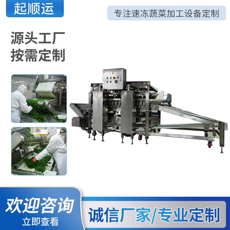 连续式菠菜脱水机供应 食品生产蔬菜加工全自动连续式菠菜脱水机
