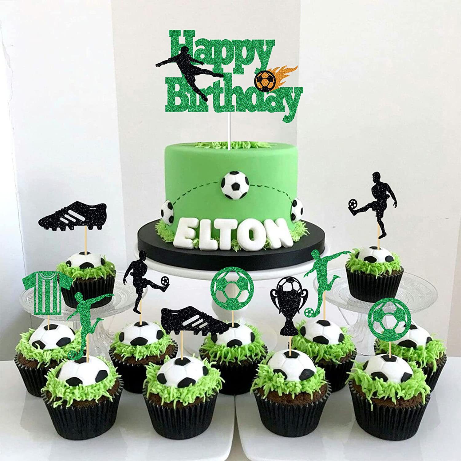 Two tier soccer field cake 双层足球场蛋糕 - Cube Bakery & Cafe