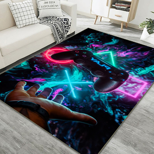 Amazon cross-border game console handle carpet 3D cartoon e-sports video game room full carpet wholesale